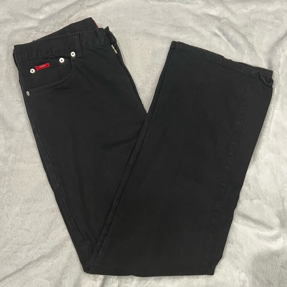 CHAPS black denim bootcut jeans. Size 12.